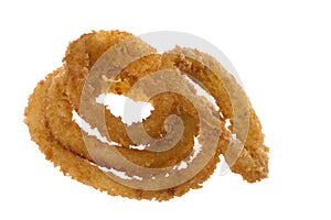 Fried Onion Rings Isolated