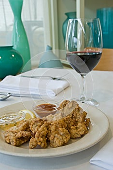 Fried oysters
