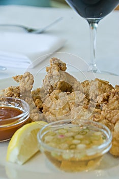 Fried oysters