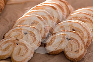 Fried Palmier laid out on counter photo