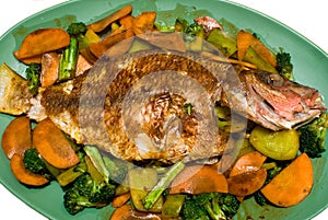 Fried pargo