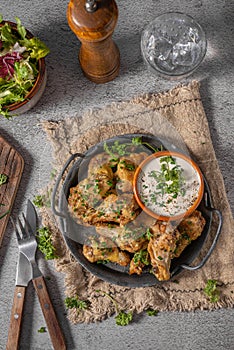 Fried Parmesan Chicken Wings