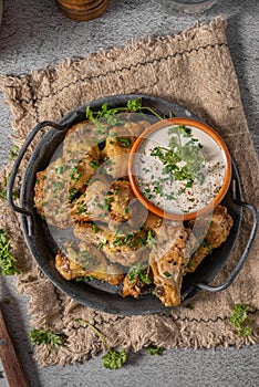 Fried Parmesan Chicken Wings