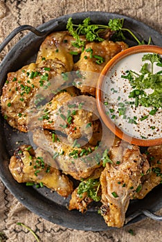 Fried Parmesan Chicken Wings