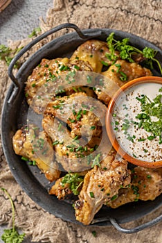 Fried Parmesan Chicken Wings