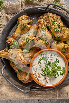 Fried Parmesan Chicken Wings