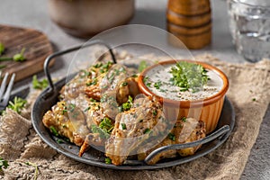 Fried Parmesan Chicken Wings