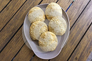 Fried pastries, typical food from Brazil