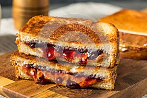 Fried Peanut Butter and Jelly Sandwich