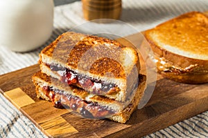 Fried Peanut Butter and Jelly Sandwich