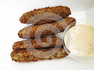 Fried Pickles With Dipping Sauce