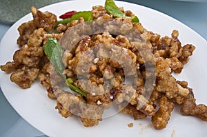 Fried pork
