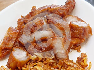 Fried Pork with Garlic Pepper