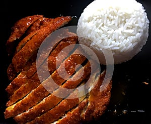 Fried Porkchop with Rice