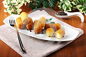 Fried potato croquettes