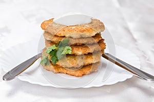 Fried potato pancakes