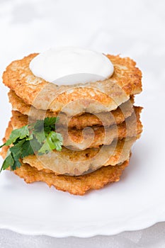 Fried potato pancakes