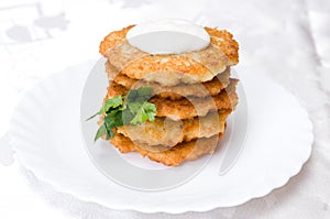 Fried potato pancakes