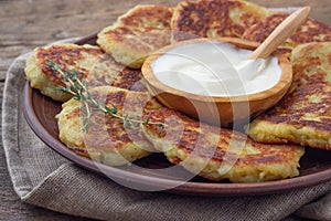 Fried potato pancakes - draniki or deruny