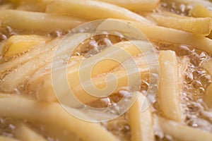 Fried potatoes background