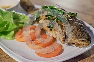 Fried Rainbow Trout, Thai Food