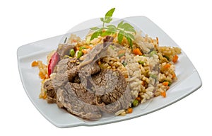 Fried rice with beef