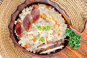 Fried Rice and Chinese Sausage