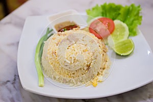 Fried rice on plate