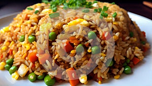 Fried Rice - A popular and versatile dish made with stir-fried rice, vegetables, and often meat or seafood, seasoned with sauces