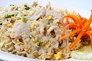 Fried rice pork, chicken, beef