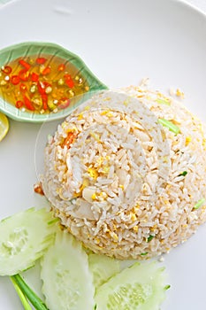 Fried rice with pork, Thai cuisine