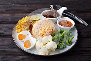 Fried Rice with Spicy Shrimp Paste Dip , Thai Street Food
