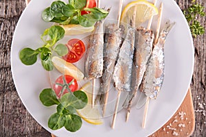 Fried sardine