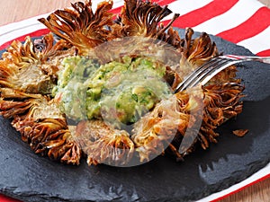 FRIED SLICED ARTICHOKES - ALCACHOFAS FRITAS