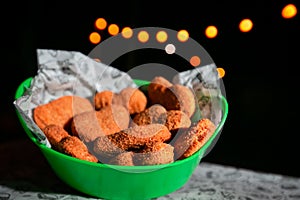 Fried Snacks on a Restaurant table