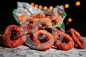 Fried Snacks on a Restaurant table