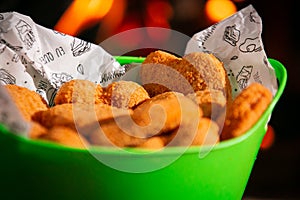 Fried Snacks on a Restaurant table