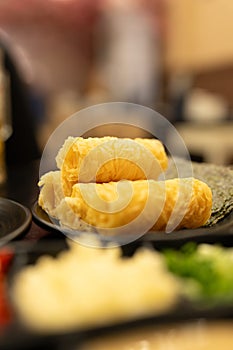 Fried soybean rolls for hotpot