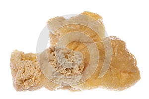 Fried Spongy Beancurd Cubes Isolated