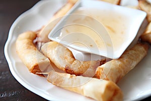 Fried Spring Roll also known as Egg Roll