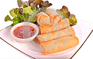 Fried Spring rolls food