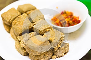 Fried strong-smelling fermented bean curd
