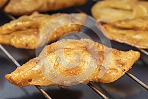 Fried sweets (pestiÃÂ±os) typical Spanish dessert from Andalusia and Extremadura. Ideal for Carnival and Easter photo