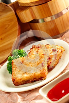Fried Taro Cakes photo