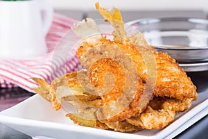 Fried tempura fish