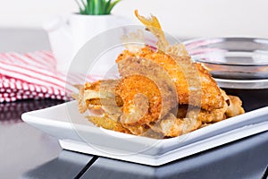 Fried tempura fish