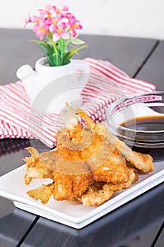Fried tempura fish