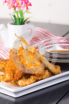 Fried tempura fish