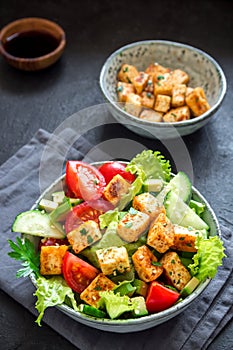 Fried Tofu Salad