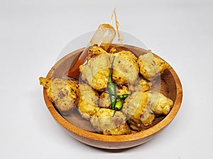 Fried tofu is a very delicious traditional Indonesian food